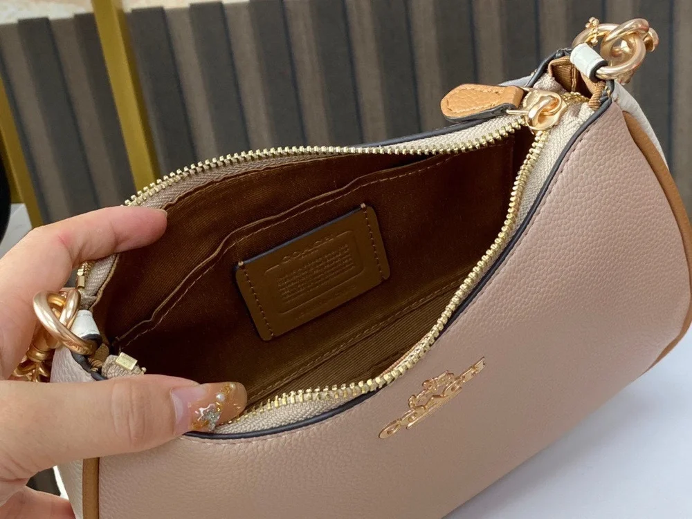 Coach color-block shoulder bag